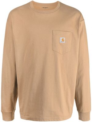 Bomull sweatshirt Carhartt Wip brun