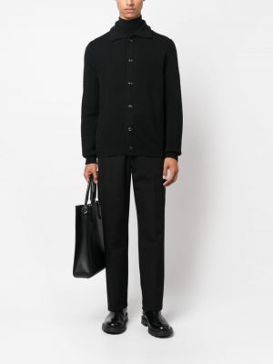 Woll strickjacke mit geknöpfter Lardini schwarz