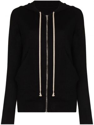 Zip kashmir hettegenser Rick Owens svart