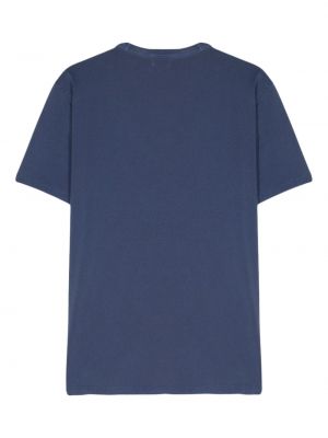 T-shirt aus baumwoll mit print Woolrich blau