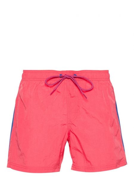 Prugaste kratke hlače Sundek ružičasta