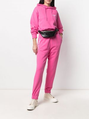 Sudadera con capucha con cordones Rotate rosa