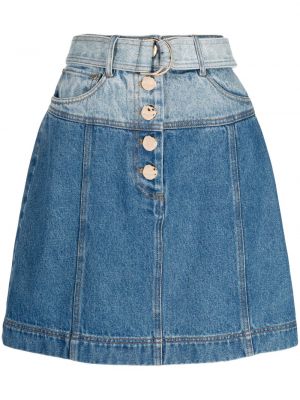 Džínsová sukňa Acler modrá