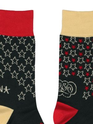 Ponožky s hvězdami Sacai černé