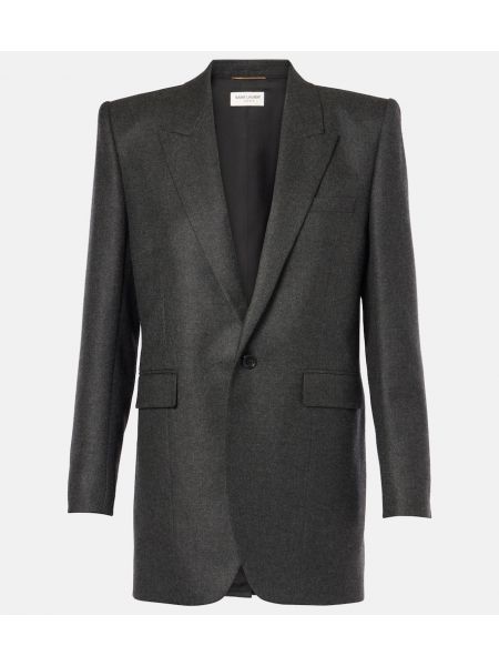 Blazer i kashmir Saint Laurent grå