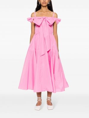 Midi kleita ar banti Patou rozā