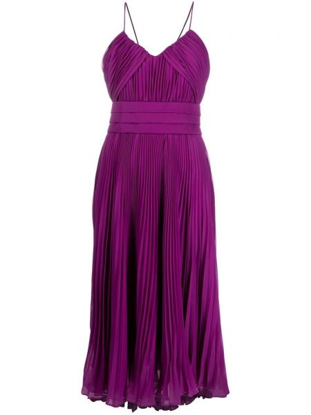 Plisované večerní šaty Max Mara fialové