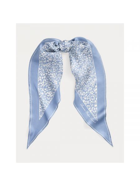 Pañuelo de seda de flores con estampado Lauren Ralph Lauren azul