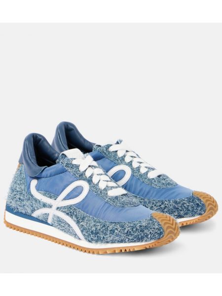 Sneakers in pelle scamosciata Loewe blu
