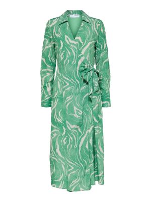 Φόρεμα Selected Femme Curve πράσινο