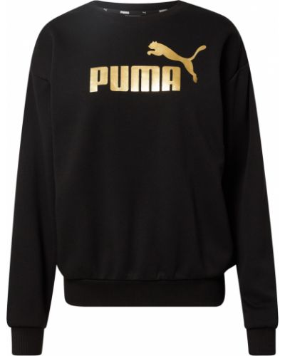 Пуловер с качулка Puma черно