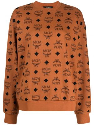 Sweatshirt aus baumwoll mit print Mcm