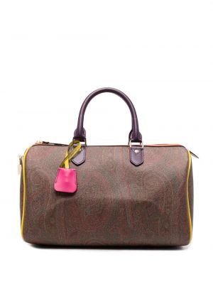 Jacquard paisley shoppingbag Etro brun