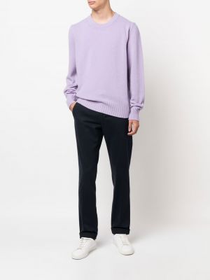 Pull en tricot col rond Doppiaa violet
