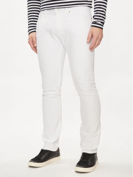 Skinny τζιν Tommy Jeans λευκό