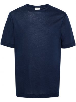 Памучна тениска с кръгло деколте Dries Van Noten синьо