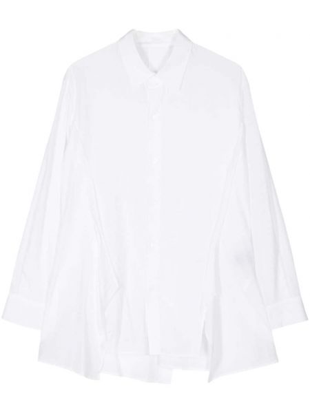 Chemise drapée Yohji Yamamoto blanc