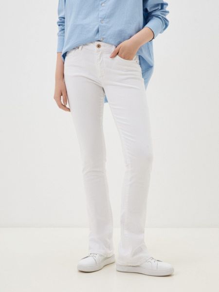 Прямые джинсы Fracomina белые