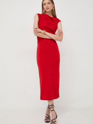 Sukienka długa dopasowana Marella czerwona