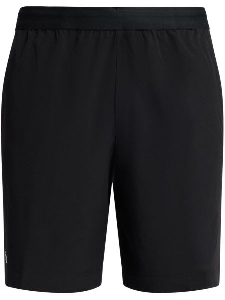 Shorts de sport avec applique Lacoste noir
