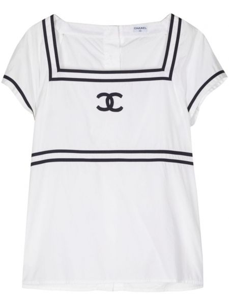 Prugasta pamučna bluza Chanel Pre-owned