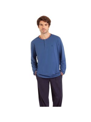 Pijama de algodón Eminence azul
