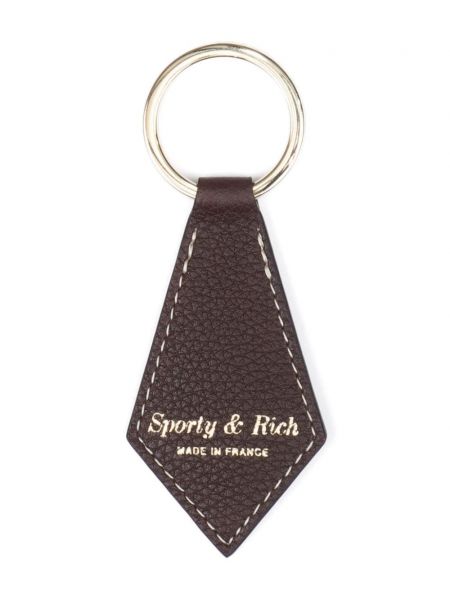 Usnjena ogrlica Sporty & Rich rjava