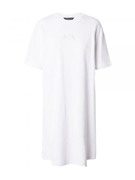 Priehľadné šaty Armani Exchange biela