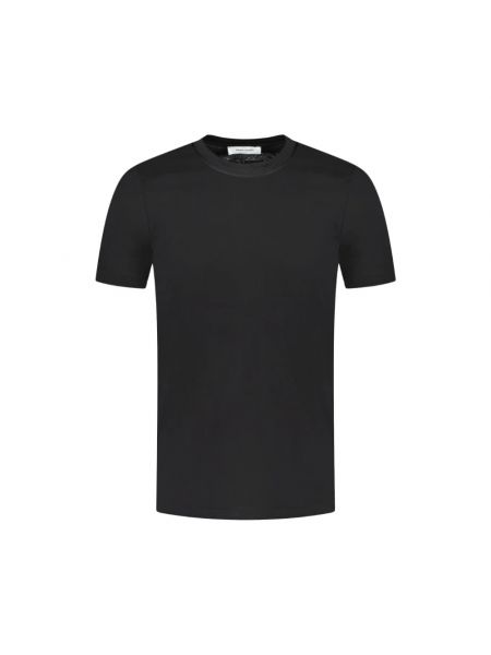 Koszulka bawełniana casual Gran Sasso czarna