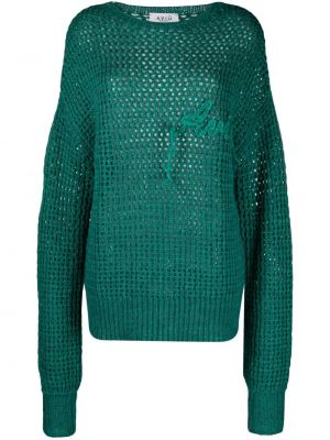 Siuvinėtas megztinis Aviù žalia