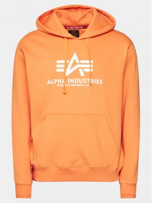 Sweat zippé Alpha Industries orange