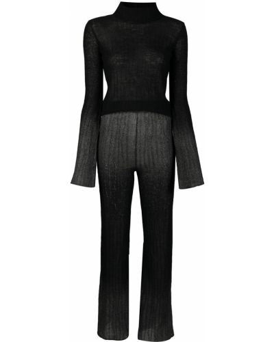 Trykt lang jumpsuit Antonella Rizza svart