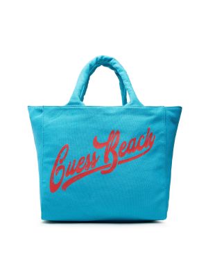 Nakupovalna torba Guess modra