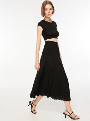 Черная женская стандартная юбка с нормальной талией Brooks Brothers