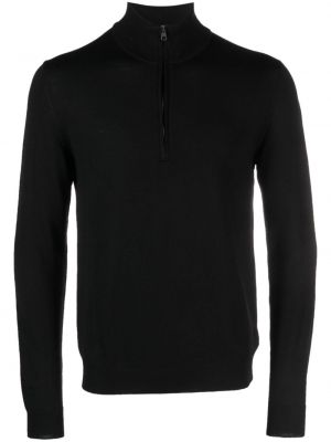 Volneni pulover Zanone črna