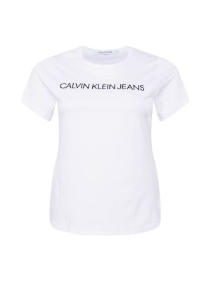 Тениска Calvin Klein Jeans Curve бяло