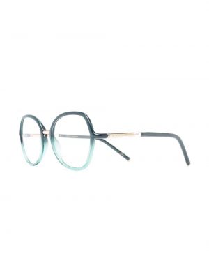 Oversize brille Carolina Herrera grün
