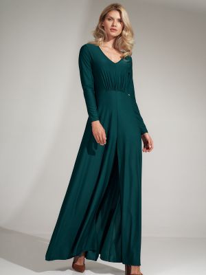 Dlouhé šaty Figl zelené