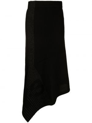 Fustă tricotate asimetrică Y-3 negru