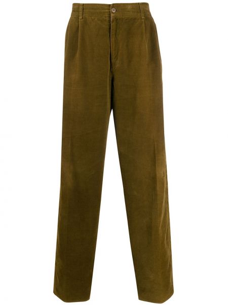 Pantalones de terciopelo‏‏‎ Versace Pre-owned marrón