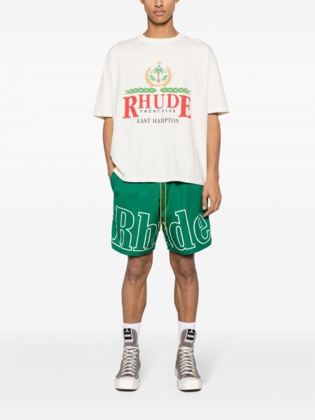 Shorts mit print Rhude grün