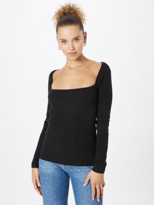 Tričko s dlhými rukávmi Calvin Klein čierna
