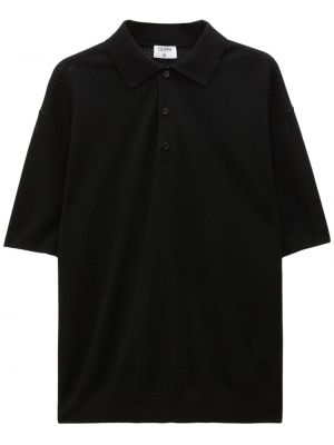 Polo majica z mrežo Filippa K črna