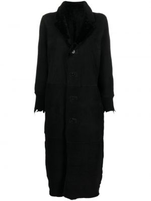 Δερμάτινο παλτό Giorgio Brato μαύρο