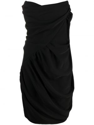 Sukienka koktajlowa drapowana Vivienne Westwood czarna