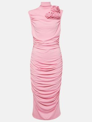 Μίντι φόρεμα Magda Butrym ροζ