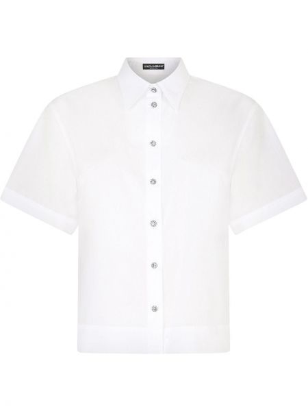 Camisa con apliques Dolce & Gabbana blanco