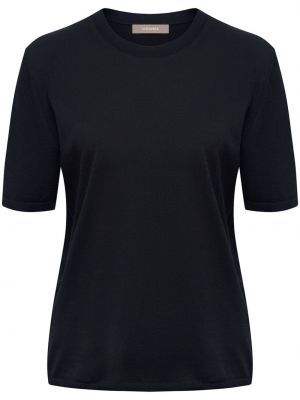 T-shirt con scollo tondo 12 Storeez nero