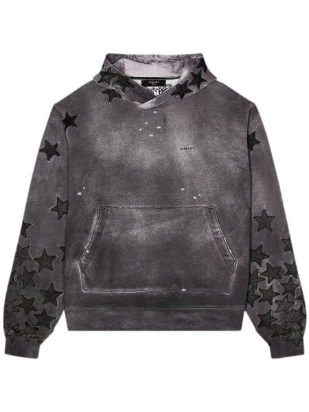 Hoodie avec applique à motif étoile Amiri gris