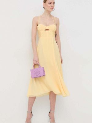 Sukienka mini Patrizia Pepe żółta
